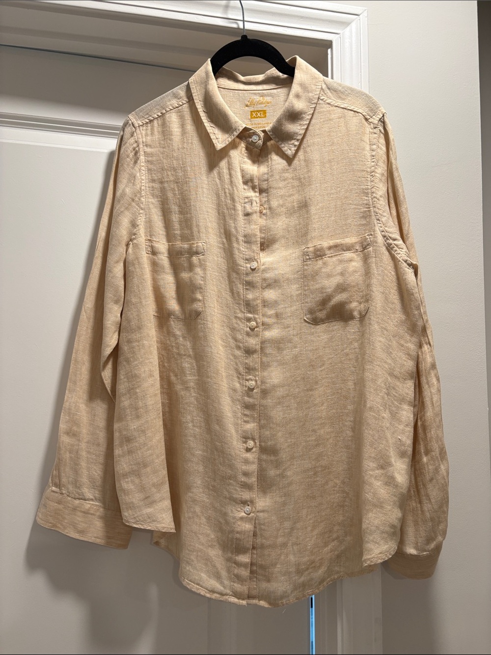 Lilly Pulitzer Sea View Linen Button Down Shirt